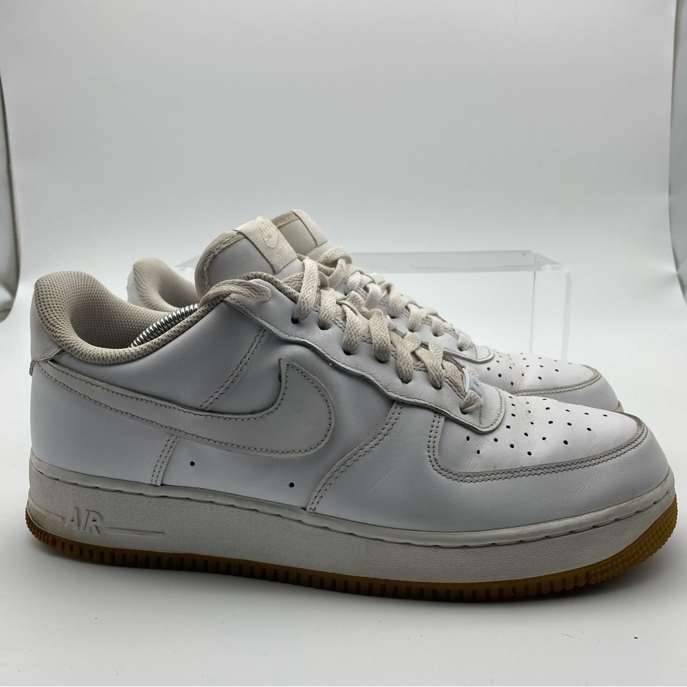 Nike Air Force 1 '07 Men Size 12 Shoes White Gum Sneakers Basketball Low